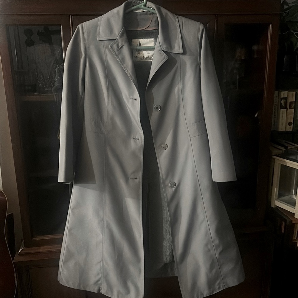Pale green Pea Coat. vintage, by Misty Harbor